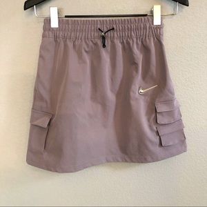 Nike Swoosh Utility Skirt Sportswear Purple Smoke Cargo Pocket